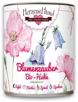 HerzensHund Blumenzauber mit Bio Huhn 6 x 800g