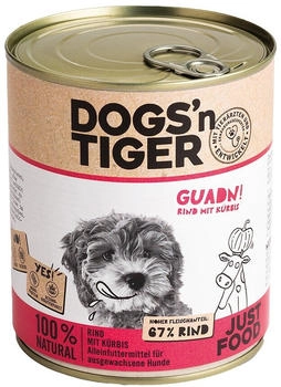 Dogs´n Tiger Adult Guadn! Rind mit Kürbis 6 x 800g