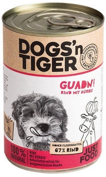 Dogs´n Tiger Adult Guadn! Rind mit Kürbis 6 x 400g