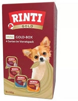 Rinti Schale Gold Mini Goldbox | 32x100g Hundefutter