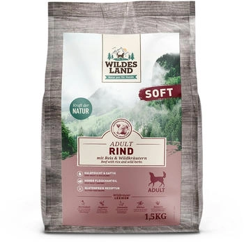 Wildes Land Soft Adult Rind mit Reis und Wildkräutern 1,5 kg