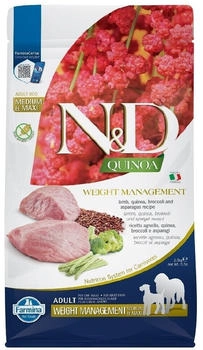 Farmina N&D Dog Quinoa Adult Übergewicht Lamm & Brokkoli 2,5 kg Farmina N&D Dog Quinoa Adult Übergewicht Lamm & Brokkoli 2,5 kg