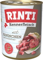 Rinti Dose Kennerfleisch Kaninchen 12er Pack (800g)