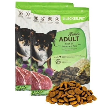 Lyra Pet Lecker.Pet Josie's Adult Lamm & Reis Hundefutter Trockenfutter Vollnahrung 8 kg