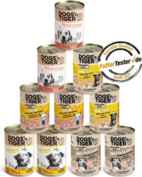 Dogs'n Tiger Dogs'n Tiger Dogs’n Tiger Adult Hundefutter, Nassfutter, Mixpaket Geflügel Liebe