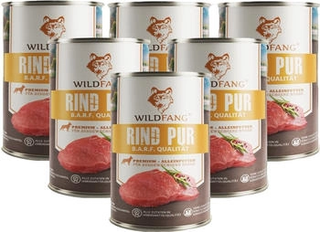 Wildfang ® Nassfutter Rind pur BARF 6x400 g