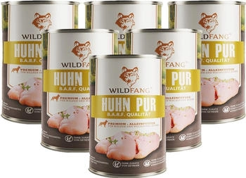 Wildfang ® Nassfutter Huhn pur BARF 6x400 g