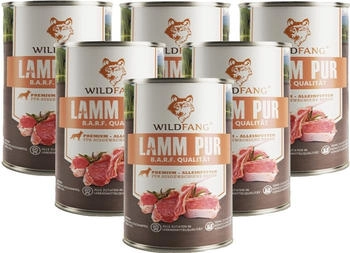 Wildfang ® Nassfutter Lamm pur BARF 6x400 g