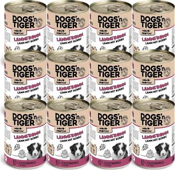Dogs'n Tiger Dogs'n Tiger Lammfromm Lamm & Kürbis 12x400 g