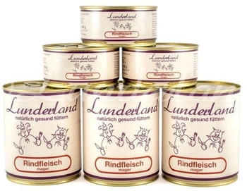 Lunderland Reinfleisch-Dose Rindfleisch mager 6x800 g