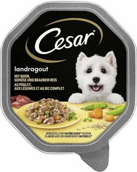 Cesar Landragout 14x150g Huhn-Stückchen, Naturreis und Gemüse