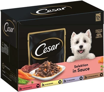 Cesar Portionsbeutel Multipack Selektion in Sauce 48x100g