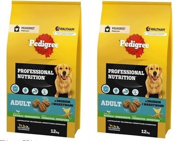 Pedigree Professional Nutrition Adult Geflügel & Gemüse | 12kg
