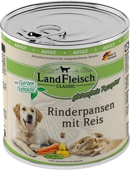 Landfleisch Rinderpansen mit Reis & Gartengemüse | 6x 800g