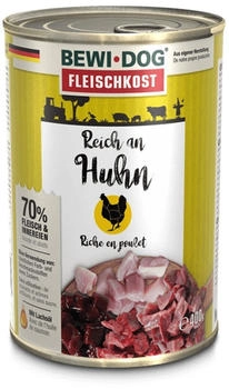 BEWI DOG Fleischkost Reich an Huhn 6 x 400g