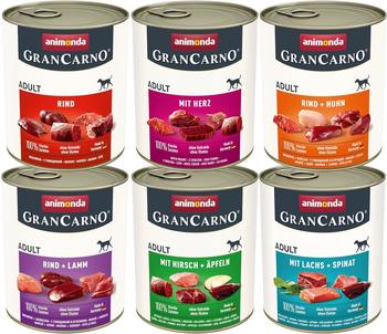 Animonda GranCarno Adult Mixpaket Herzhafte Variation 6 x 800g