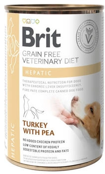 Brit Veterinary Diet Hepatic Turkey with Pea 400g