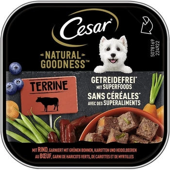 Cesar Natural Goodness Terrine Getreidefrei Superfoods Rind 16 x 100g