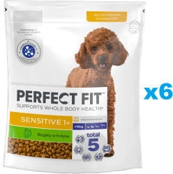 Perfect Fit Sensitive 1+ Trockenvollnahrung mit Truthahn für kleine Rassen 6 x 825g