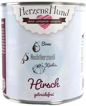 HerzensHund Hirsch mit Kürbis getreidefrei 6 x 800g