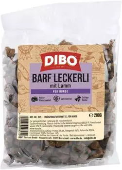 Dibo BARF-Leckerli mit Lamm 3 x 200g