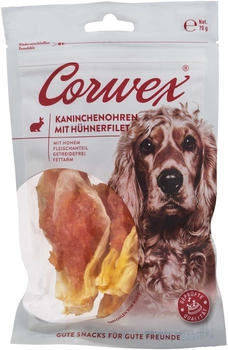 Corwex Kaninchenohren mit Hühnerfilet 12 x 70g