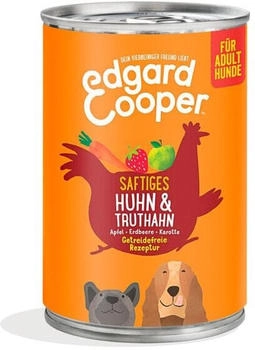 Edgard & Cooper Nassfutter Huhn & Truthahn 6 x 400g
