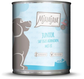 MjAMjAM Junior Nassfutter mit Huhn & Ei 6 x 800g