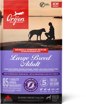 Orijen Large Breed Adult Trockenfutter Huhn, Truthahn, Lachs, Hering 11,4 kg