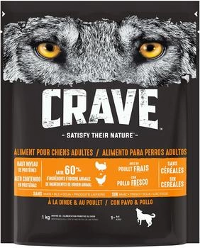 CRAVE Trockenfutter mit Truthahn & Huhn 6 x 1 kg