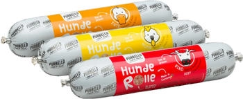 Purbello Hunde-Rolle Mix-Paket II 3 x Huhn, 3 x Ente, 2 x Rind (8 x 400g)