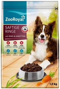 ZooRoyal Saftige Ringe mit Rind & Karotten 10x1,5kg