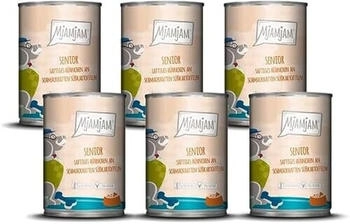 MjAMjAM Premium Nassfutter Senior saftiges Hühnchen an schmackhaften Süßkartoffeln (6x400g)