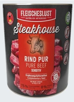 Fleischeslust Steakhouse Rind pur 6x800g