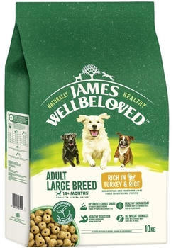 James Wellbeloved Dog für große Hunde Truthahn & Reis 2 x 10 kg