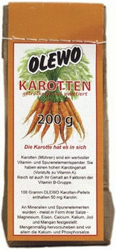 Olewo Karottenpellets Hundezusatzfutter 200 g