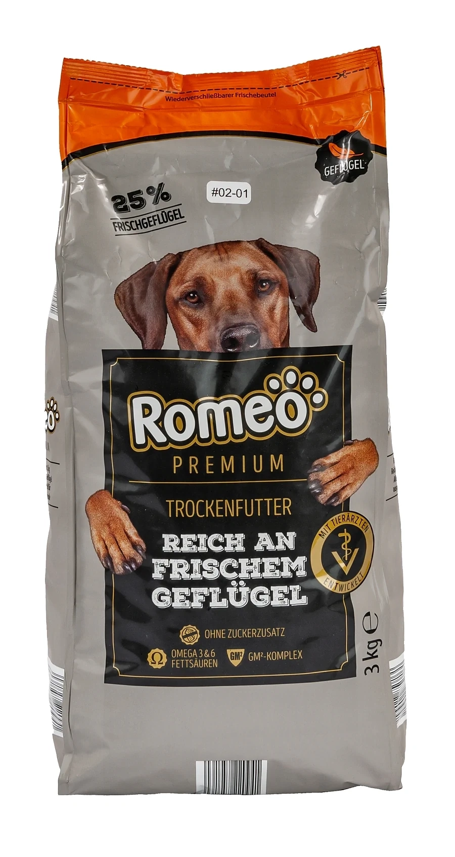 Aldi Romeo Premium Trockenfutter reich an frischem Geflügel