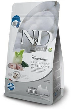 Farmina N&D Dog Adult Mini White mit Wolfsbarsch, Fenchel & Spirulina (300018)