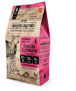 Wiejska Zagroda Puppy lamb spinach dry puppy food (18 kg)