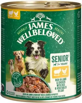 James Wellbeloved Senior Hypoallergenic lamb chicken wet dog food (19.2 kg)