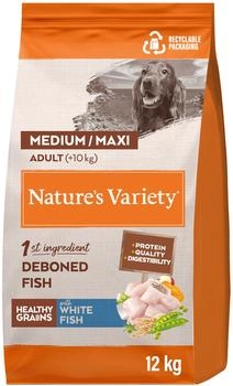 Nature's Variety Healthy Grains Medium Maxi Adult fish dry dog food (12 kg)
