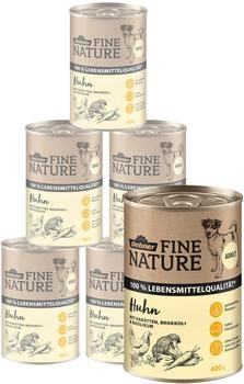 Dehner Fine Nature Adult Nassfutter Huhn 6 x 400 g