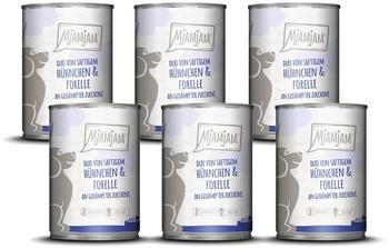 MjAMjAM Duo mit Huhn, Forelle & Zucchini 6x400g