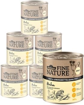 Dehner Fine Nature Adult Nassfutter Huhn 6 x 800 g