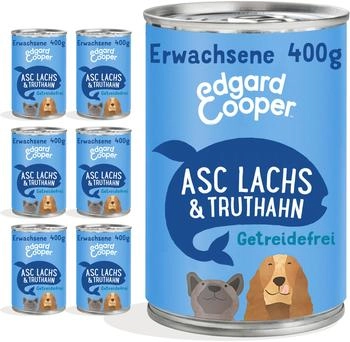Edgard & Cooper Nassfutter Lachs & Truthahn mit Apfel 6 x 400g