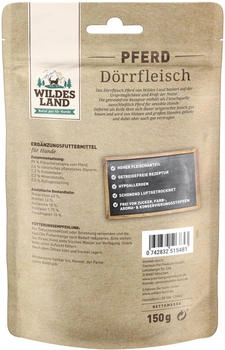 Wildes Land Pferd Dörrfleisch 150 g (7 Stück)