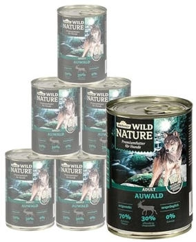 Dehner Wild Nature Auwald Nassfutter getreidefrei Geflügel / Wild 6 x 400 g