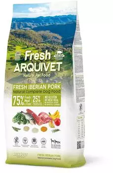 FORTISLINE Arquivet Fresh halbfeuchtes Hundefutter mit iberischem Schweinefleisch und Ozeanfisch 10 kg