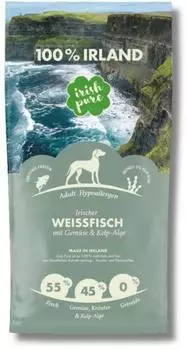 Irish Pure GmbH Trockenfutter Irischer Weißfisch mit Gemüse & Kelp-Alge 12 kg