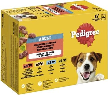 Pedigree Gemischte Selektion in Gelee 4 Varietäten 12 x 100 g